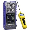 MULTIGAS Detector Analyzer + Pump with Probe | USA NIST Calibration | 4 Gas Monitor | Computer Data Logging | USB Recharge |