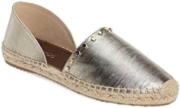 JIMMY SHOO Dreya Espadrille Flat Polished studs illum SZ 37 US 7