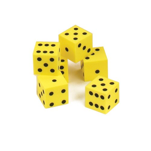 EAI Education QuietShape Foam Dot Dice: 3/4