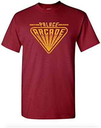 Strange Cargo Tees Palace Arcade Hawkins Indiana Funny Parody Shirt L Garnet