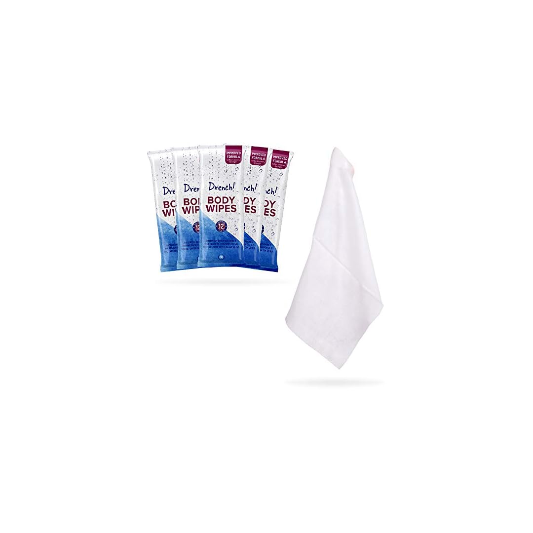 Luxury Body Wipes for Adults and Elderly No Rinse Bathing and