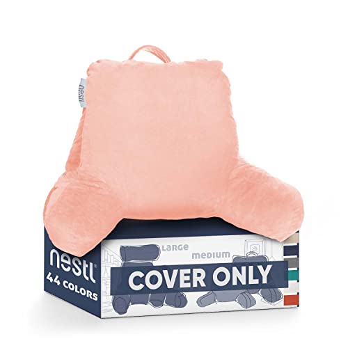 Nestl Reading Pillow Covers, (Cover ONLY) Small Bed Rest Pillow with Arms Cover TV and Reading