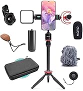 Movo iVlog1 Smartphone Video Vlogging Bundle with Movo VXR10-PRO Directional Microphone, Mini Tri...
