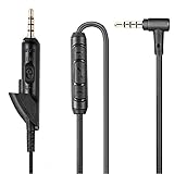 Unifive Audio Cable Replacement Cord For Bose QC15 QuietComfort 15 Headphone W/ IN-LINE MIC and Remote(BQ15-C2)