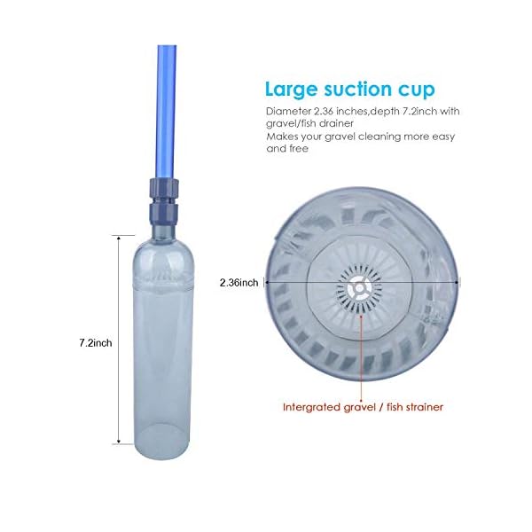 bedee-Fish-Tank-Cleaner-Aquarium-Vacuum-Siphon-Pump-75ft-with-Flow-Control-Tap-Fish-Tank-Drainer-Gravel-Cleaner-Water-Filter-Syphon-Hose-Automatic-Fluids-Transfer-Self-Priming bedee Fish Tank Cleaner Aquarium Vacuum Siphon Pump 7.5ft with Flow Control Tap - Fish Tank Drainer Gravel Cleaner Water…