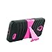 Phone Case for ZTE Sonata-3 (Cricket Wireless) / Avid-828 (Consumer Cellular) / Avid-Plus 4g LTE ( MetroPCS ) / ZTE-Prestige N9132 / ZTE Maven-2 Gophone Heavy Duty Armo Cover Pink Stand