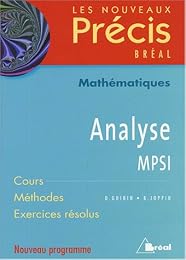 Analyse, MPSI
