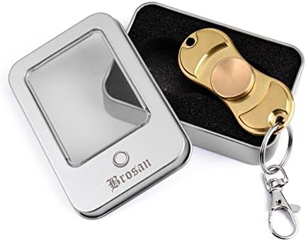 Metal Fidget Spinner BUNDLE Key Chain, Pouch, Metal Box, Durable Against Drops Spins up to 5 Minutes Unknown Binding