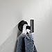 JQK Bathroom Hardware Towel Bar Set, 5-Piece Bath Accessories Set Matte Black Wall Mount Includes 24 in Towel Bar, 9 in HT Bar, TP Holder, Towel Hook x 2, BAS105-PB