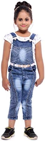 Girls' Knee Length Dungaree
