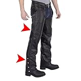Viking Cycle Leather Chaps - Braided Motorcycle Leather Chaps