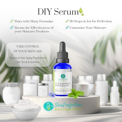 Skin Perfection Firming Serum Booster with Progeline Peptide Repair Serum Neck and Face Progeline Cream Upgrade Trifluoroacetyl Tripeptide-2 Anti-aging Diy .5 Fl Oz