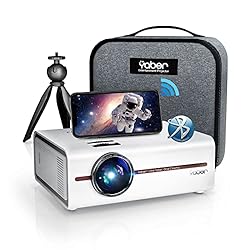 Mini Projector with 5G WiFi and Bluetooth 5.1,YABER