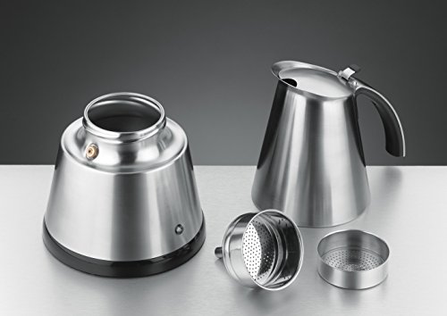 ROMMELSBACHER EKO 364/E Espressokocher elektrisch (2-4 Tassen, 250ml Füllmenge, 2 Edelstahl-Filtereinsätze… – Bild 7