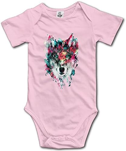 colorful Wolf Head Custom Infant Jumpsuit Bodysuit Outfits Sunsuit Baby Jumpsuits Baby Clothes