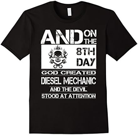 Men's Funny Diesel Mechanic Saying Quote, Proud Job title T-Shirt Medium Black