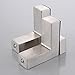 KES Solid Metal Adjustable Glass Shelf Brackets Wall Mount 2 Pcs or One Pair Brushed Finish, HSB301A-2-P2