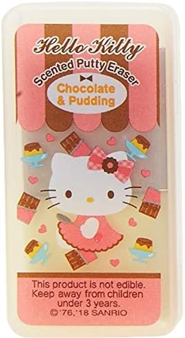 Hello Kitty Scented Putty Eraser in Case - Chocolate and Pudding Scent