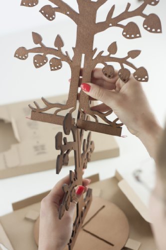 Árbol de madera ecológica para sus joyas / Árbol para pendientes