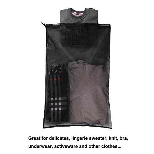 Meowoo Large Mesh Laundry Bag with Drawstring,27×35inch Washing Bag Net for Washing Machine