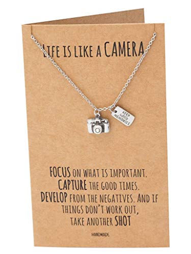 Quan Jewelry Cute Vintage Camera Miniature Pendant Necklace for Women, Photography Gifts, Gifts for  - //medicalbooks.filipinodoctors.org
