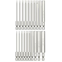 TLEEP 20 x 1/4 Inch Hex Head Allen Wrench Drill