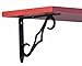 Knape & Vogt John Sterling Colonial Style Decorative Shelf Bracket, 7-Inch, Black, RP-0090-7BK