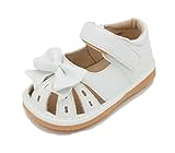 White Bow Girl Squeaky Sandals Shoes