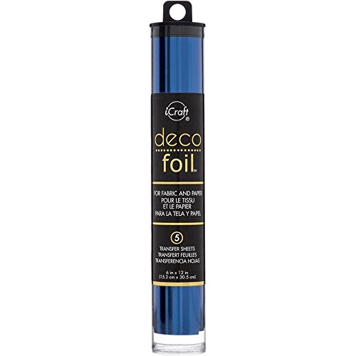 Deco Foil - Transfer Sheets - Champagne, Spring Green, Aqua, Deep Blue, Lilac & Pink Melon - Bundle of 6 Packages