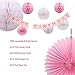 Unicorn Party Decorations | Serves 16 | Eco-Friendly Birthday Party Supplies| Includes reusable tablecloth, PLA straws & utensils, paper banner, unicorn paper plates, cups, napkins, party favor bags