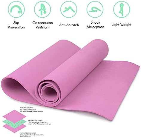QuickShel Power Anti Skid Yoga mat with Bag and one QuickShel Socks