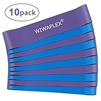 WIWAPLEX 10 Pack Chair Bands, Bouncy Fidget Resistance Chair Bands for Kids Adult, Stretch Foot Bands, Sensory Bands for School Classroom Chairs, Ideal for ADHD, Autism, Hyperactivity, 1mm Thickness