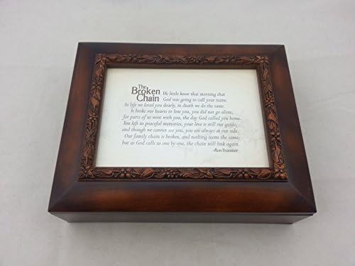 Loved Eternally - The Broken Chain Urn - Creamation Box - Frame:5" x 7"