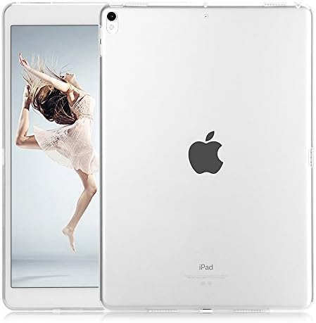 iPad Pro 10.5 Case, Dowswin Premium Soft Skin Flexible Bumper Transparent TPU Rubber Back Cover Protector for Apple iPad Pro 10.5 Inch 2017 Released Tablet (10.5 Inch New 2017, Transparent)