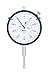 Mitutoyo 3050SB Dial Indicator, M2.5X0.45 Thread, 8mm Stem Dia., Flat Back, White Dial, 0-100 Reading, 78mm Dial Dia., 0-20mm Range, 0.01mm Graduation, +/-0.02mm Accuracy