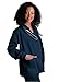 Adar Uniforms Women's Universal Round Neck Warm-Up Scrub Jacket - 602 - Navy - M