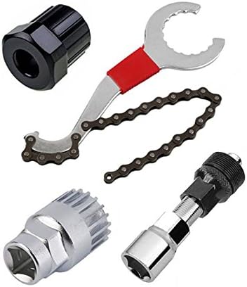 Mlec Tech Mountain Bike Repair Tool Kits Bicycle Chain Remover/Holder Remover/Freewheel Remover/Crank Remover Puller Bike Repairing Tools Set Outdoor sports