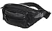 Polare Napa Cowhide Leather Fanny Pack Waist Bag For Outdoor Travel Camping Cycling Running Black-Large