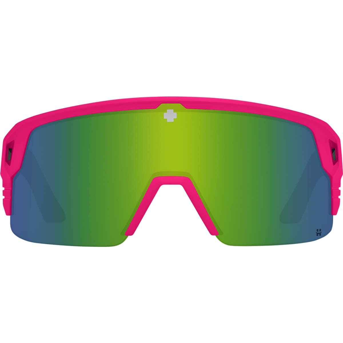 SPY Optic Monolith 5050, Cylindrical Shield Semi-rimless Sunglasses, Color and Contrast Enhancing Lenses