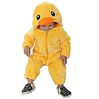 Kirmoo Baby Girl Boy Costume Duck Animal Romper Toddler Cosplay Onesie Pajama Costumes for Kids (100 (for 18~24 Months,Height 80~87cm))