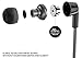 Sentey Earbuds Earphones in Ear Headphones Headset in-Line Microphone Stereo Bass for Travel Running Men Kids Girls Nexus Black/Gray LS-4245 Hard Carrying Case Audiophile Sport Gaming Pc Mac Phones