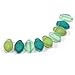 40 pcs Matte Mix of Czech Glass Leaf Beads 12mm