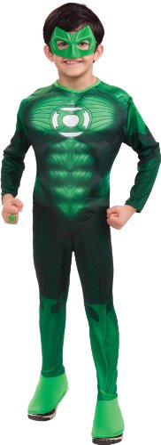 Green Lantern Child's Deluxe Hal Jordan Costume with Muscle Chest