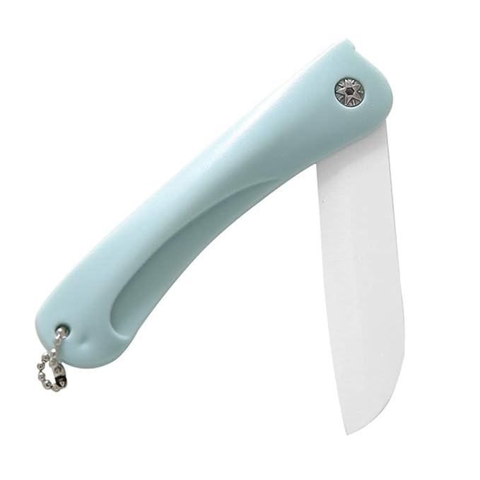 Comtervi Keramik Obst Messer Home Faltbare Keramik Messer, Obst Messer kleines Tool Portable Keramik Messer Falten