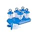 U.S. Kitchen Supply Jumbo Set of 18 Jewel Shaped Ice Pop Molds - Sets of 6 Red, 6 White & 6 Blue