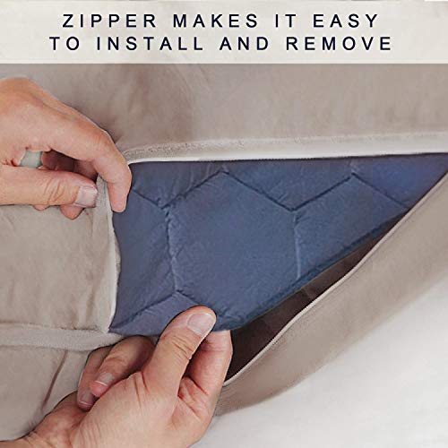 YEMYHOM 100 Cotton Removable Duvet Covers for Weighted Blankets Inner