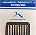 Edego Needles Threading Hand Sewing Craft One Second Stainless Self Repair Tool Stitch Set of 12 Thickness 1mm