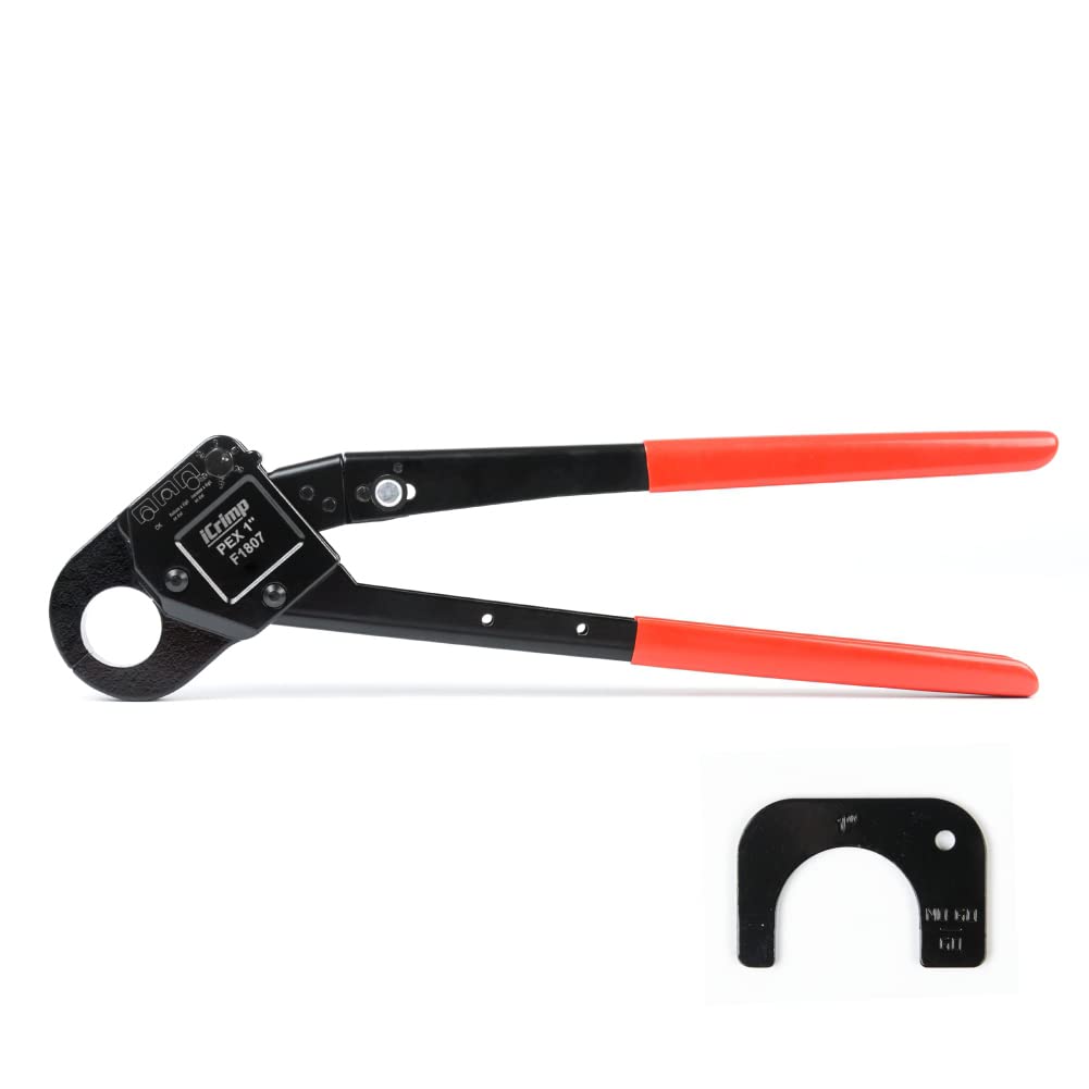 Photo 1 of iCrimp Angled Head PEX Crimping Tools Works on 1-INCH PEX Pipe with Go/No-Go Gauge suits All US F1807 Standards