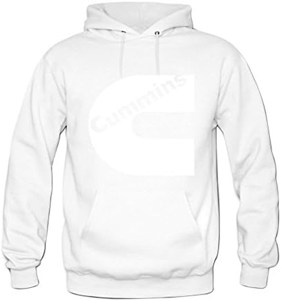 diy men's Casual Cummins Printed Graphic Pullover hoodies Siobhan Sheppard S White