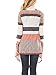 Sidefeel Women Color Block Open Front Long Sleeve Knit Cardigan X-Large Multicolor